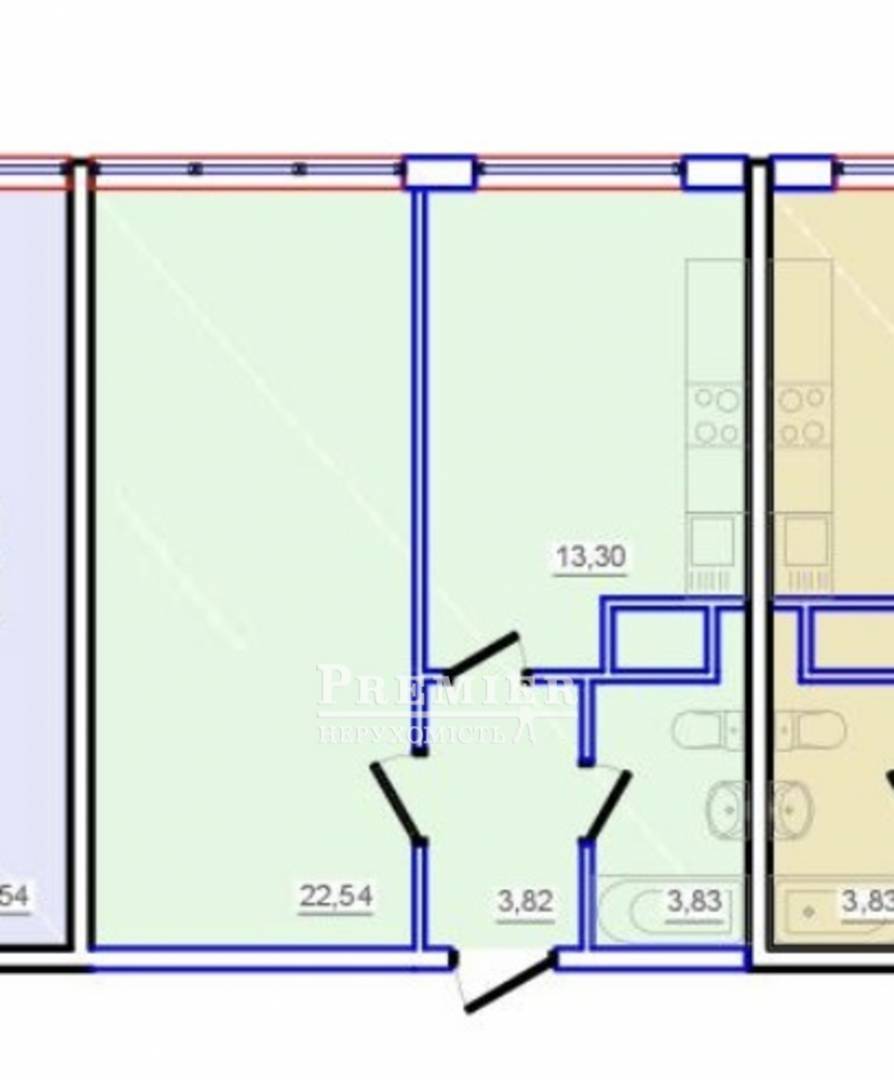 Продаж 2-кімнатної квартири 44 м², Архітекторська вул.