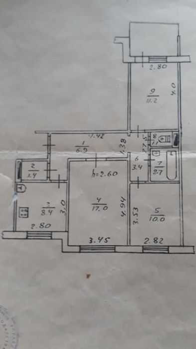 Продаж 3-кімнатної квартири 64 м², Героїв просп., 45