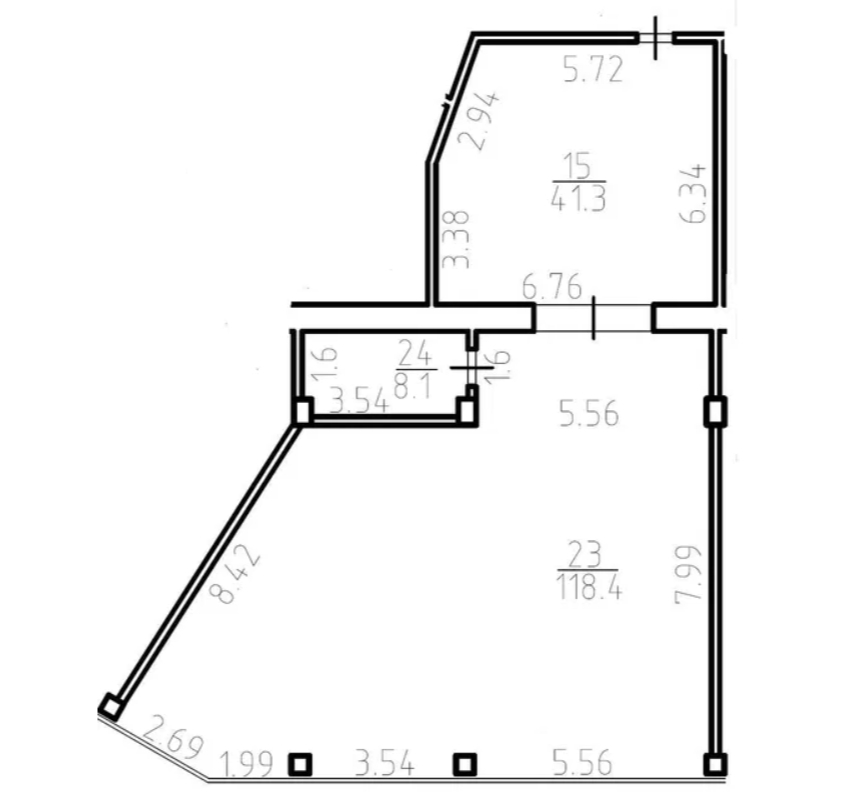 Аренда офиса 165 м², Люстдорфская дор.