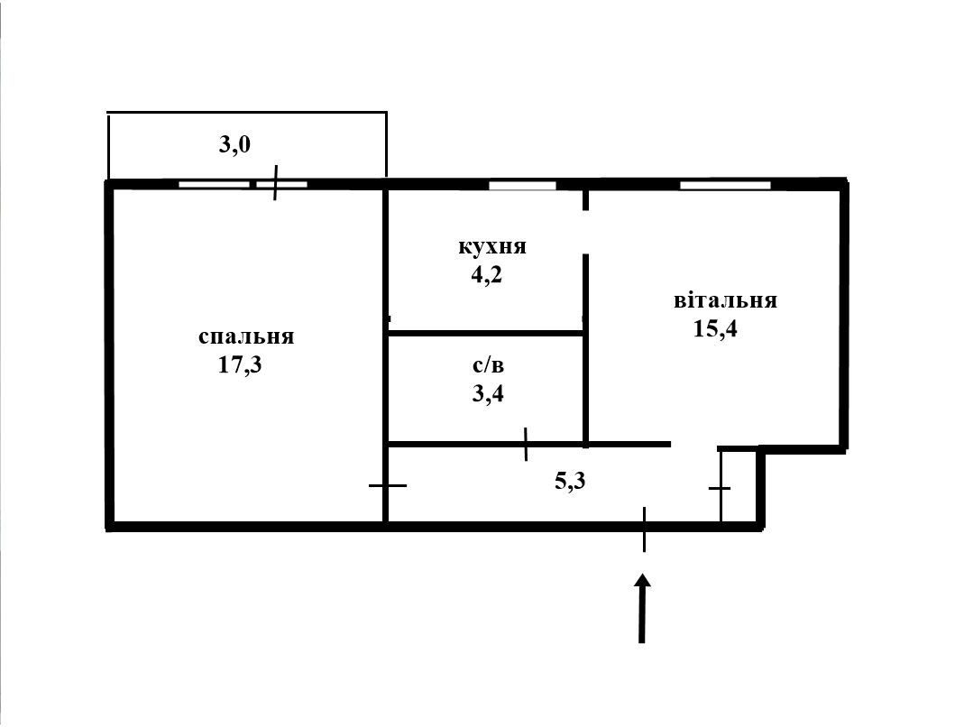 Продажа 2-комнатной квартиры 49 м², Подгорная ул., 3