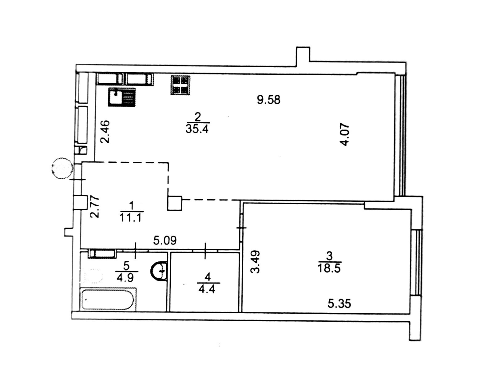 Продаж 1-кімнатної квартири 74.3 м², Михайла Бойчука вул., 41Б