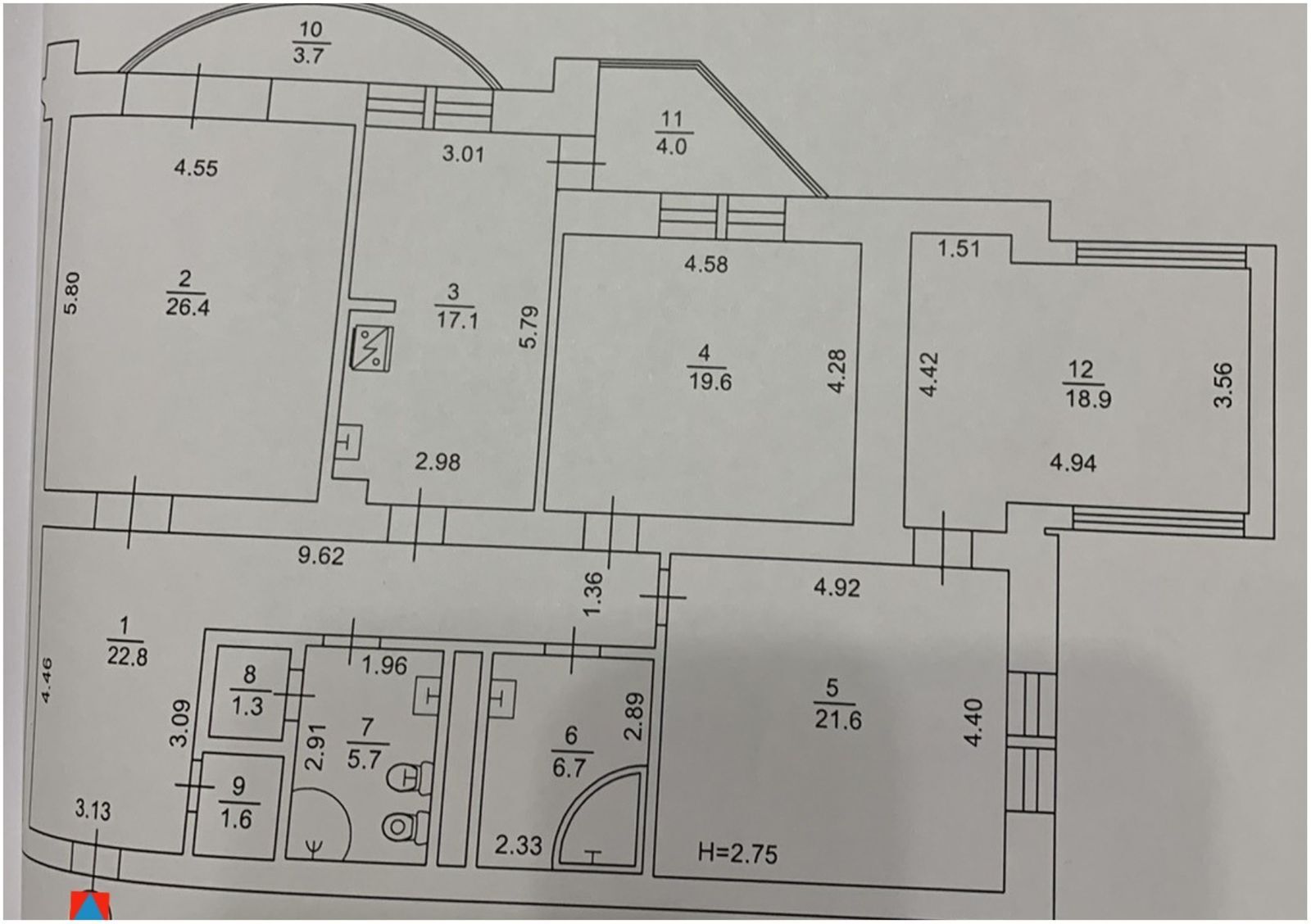 Продажа 3-комнатной квартиры 149.4 м², Героев Сталинграда просп., 22