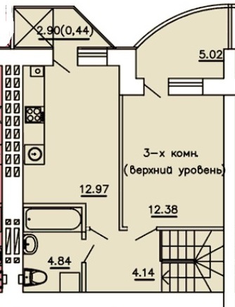 Продажа 3-комнатной квартиры 104 м², Семена Палия ул., вул.22