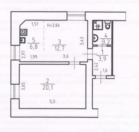 Продажа 1-комнатной квартиры 47 м², Екатерининская ул., 27