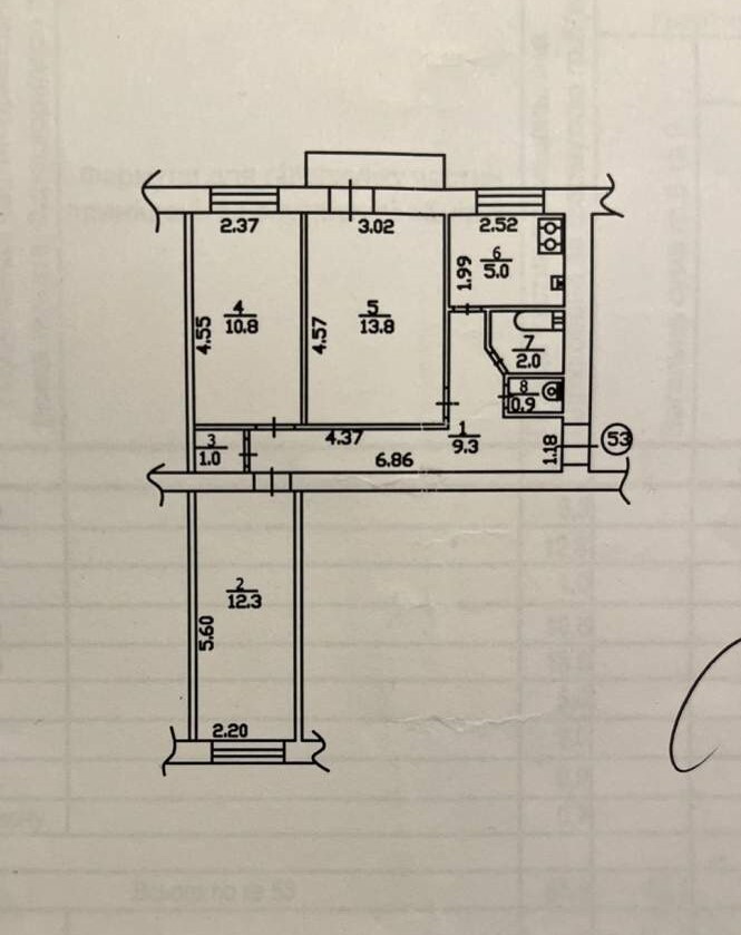 Продаж 3-кімнатної квартири 56 м², Братів Зерових вул., 25