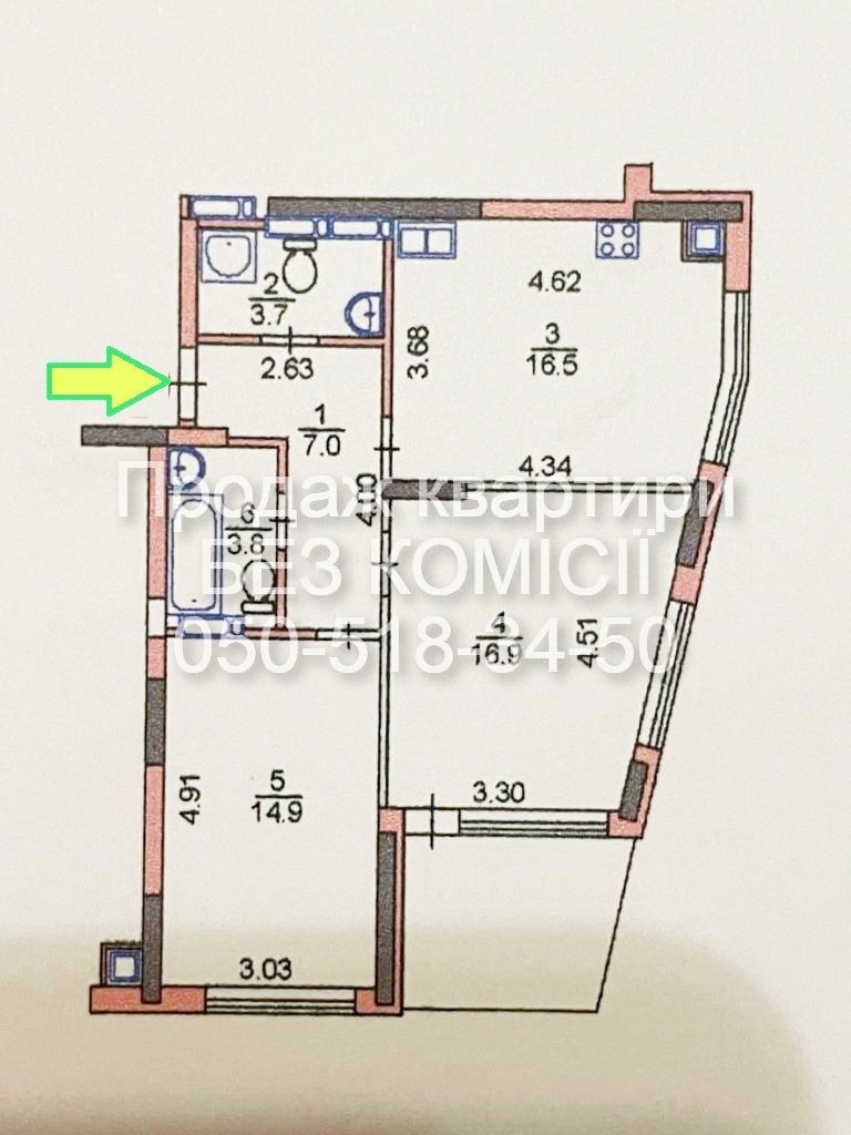 Продаж 2-кімнатної квартири 65 м², Дубищанська вул., 3