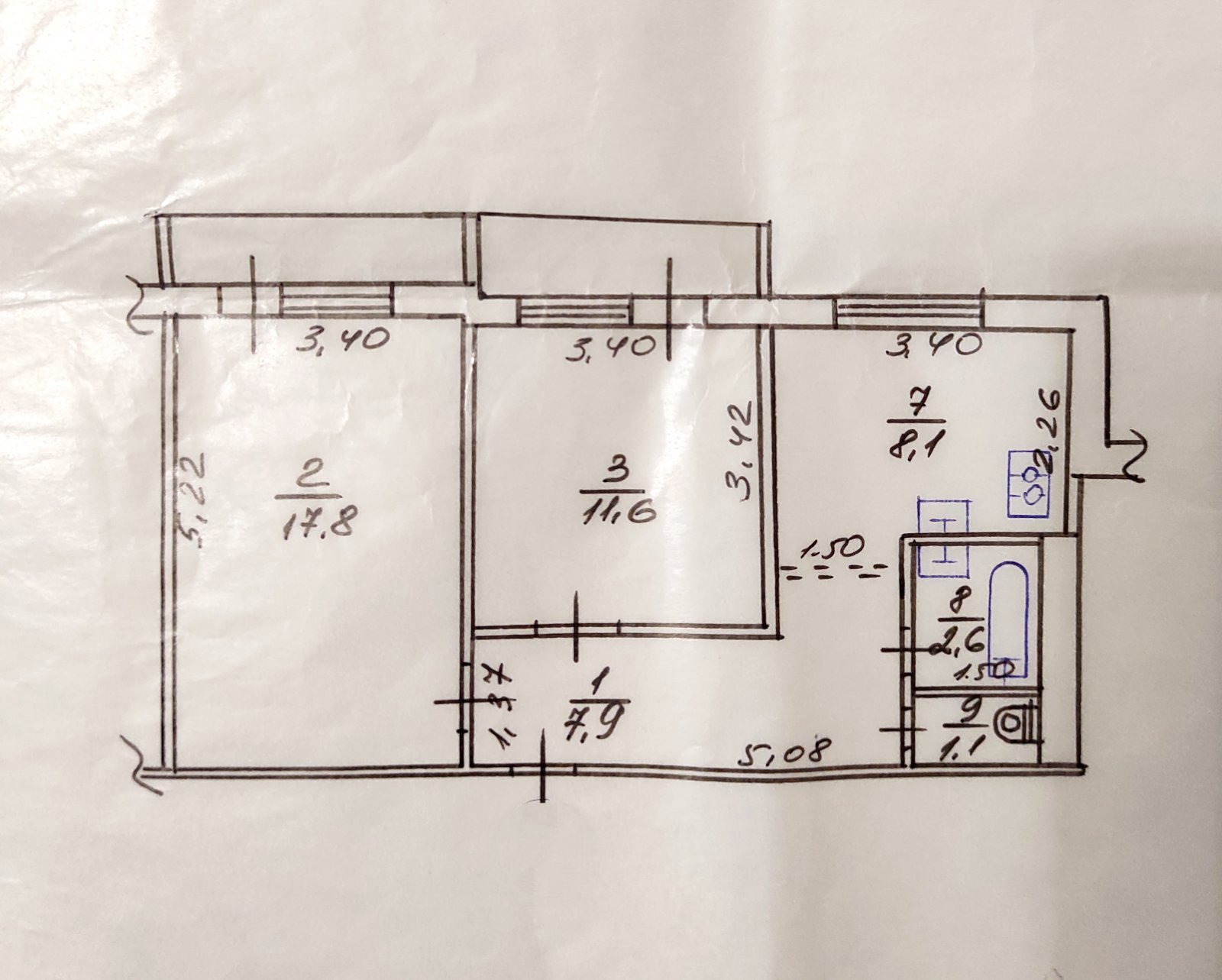 Продажа 2-комнатной квартиры 52 м², Героев Харькова просп.