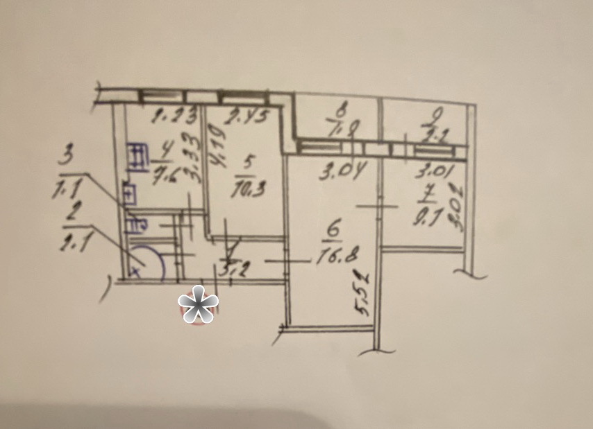 Продажа 3-комнатной квартиры 56 м², Киевская ул.