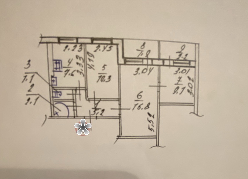 Продаж 3-кімнатної квартири 56 м², Київська вул.