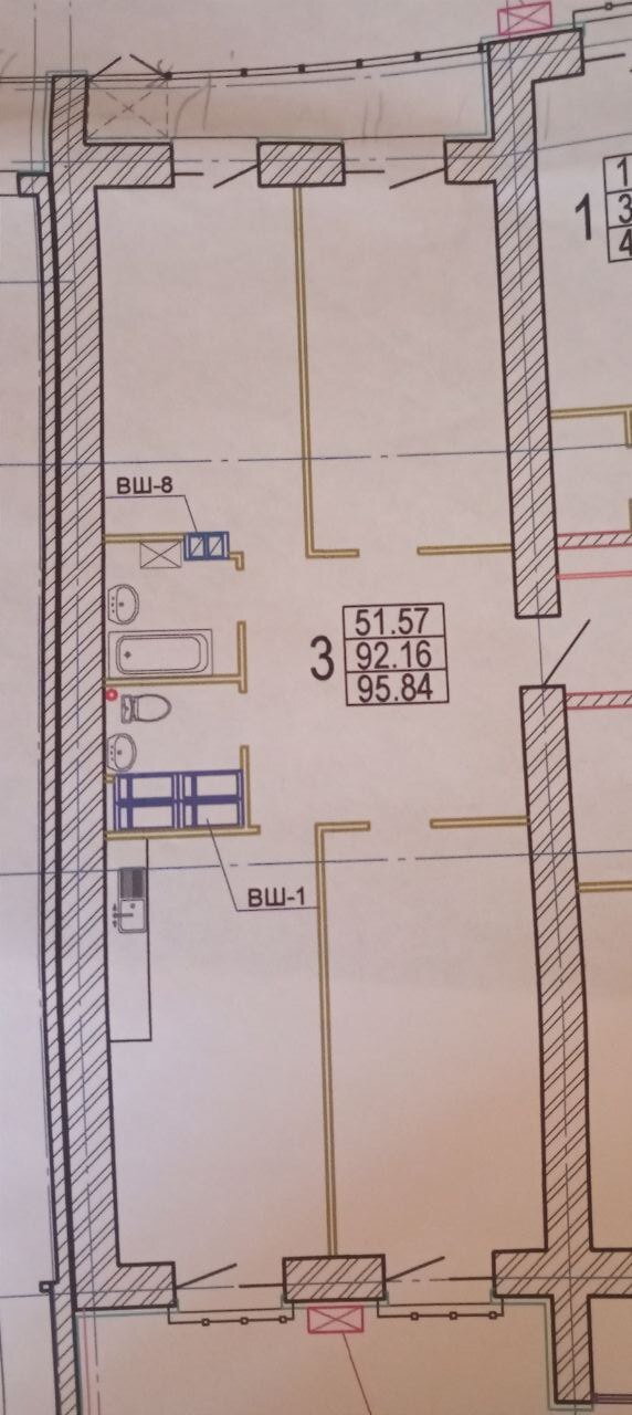 Продаж 3-кімнатної квартири 95.84 м², Клочківська вул., 98