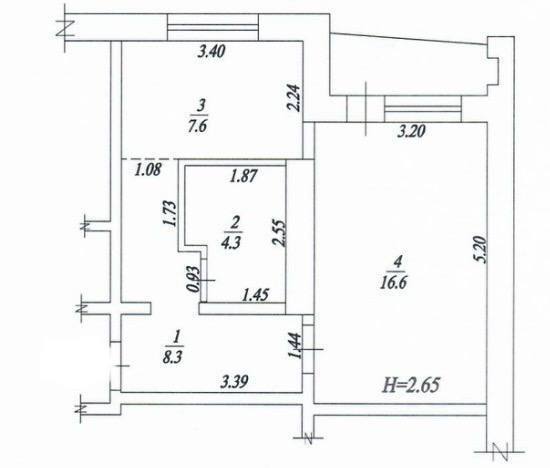 Продаж 1-кімнатної квартири 38.3 м², Плеханівська вул., 98А