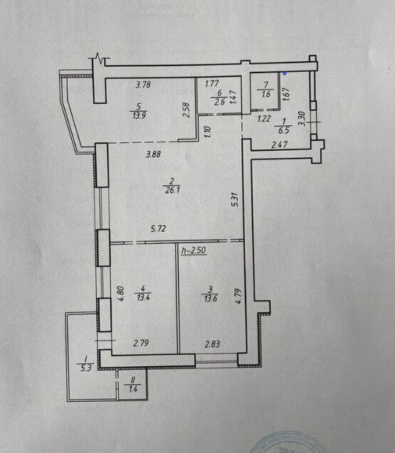 Продажа 3-комнатной квартиры 84.4 м², Михаила Лушпы просп.