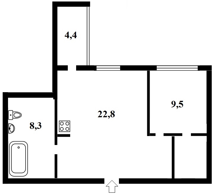 Продаж 1-кімнатної квартири 47 м², Глибочицька вул., 13