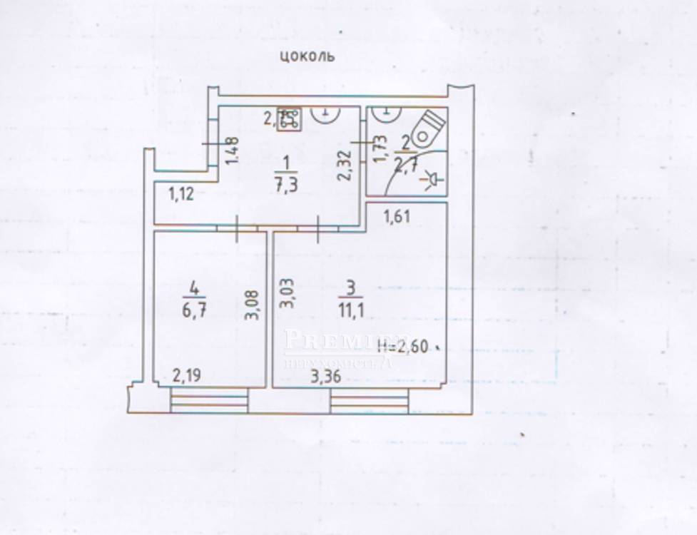 Продаж 2-кімнатної квартири 33 м², Глиняная вул.