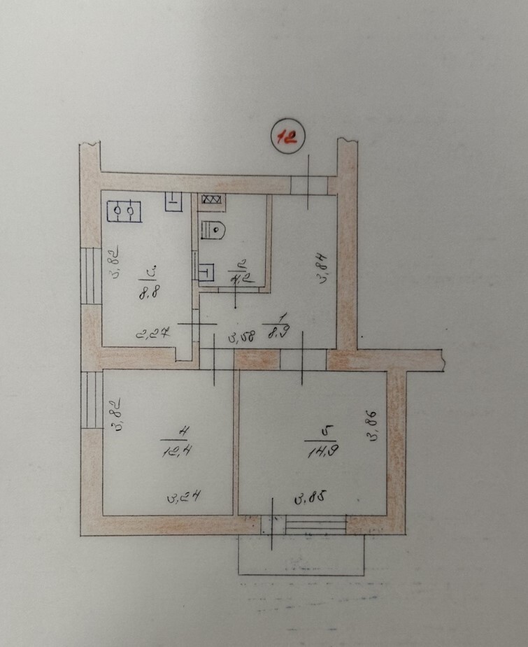 Продаж 2-кімнатної квартири 49 м²