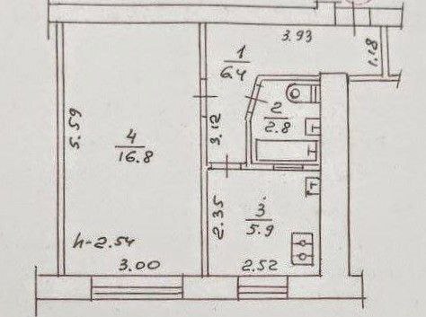 Продажа 1-комнатной квартиры 32 м², Первомайская ул.