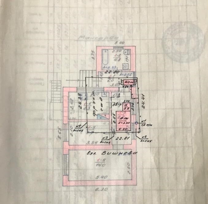 Продаж дачі 61.1 м², Вишнева вул.