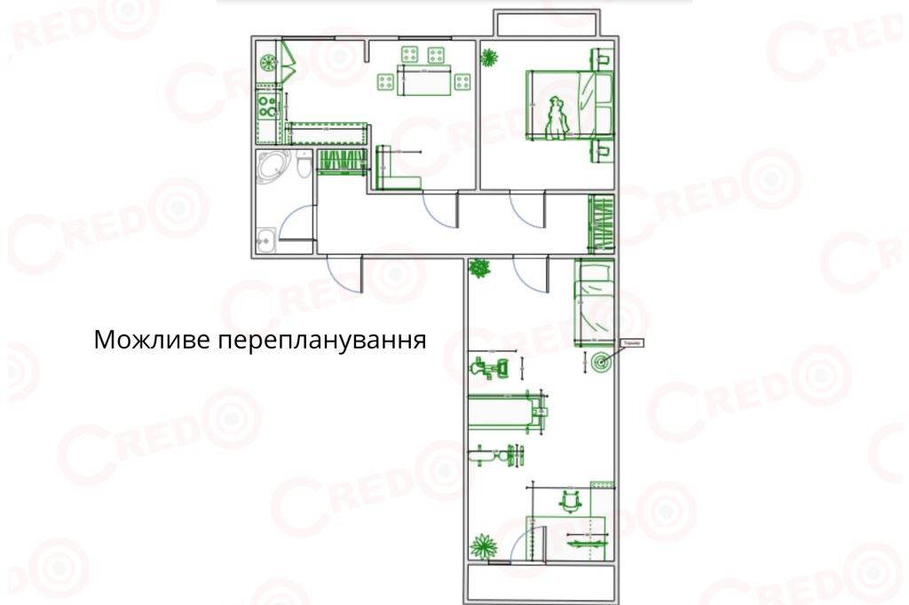 Продажа 3-комнатной квартиры 62.6 м², Мира просп.