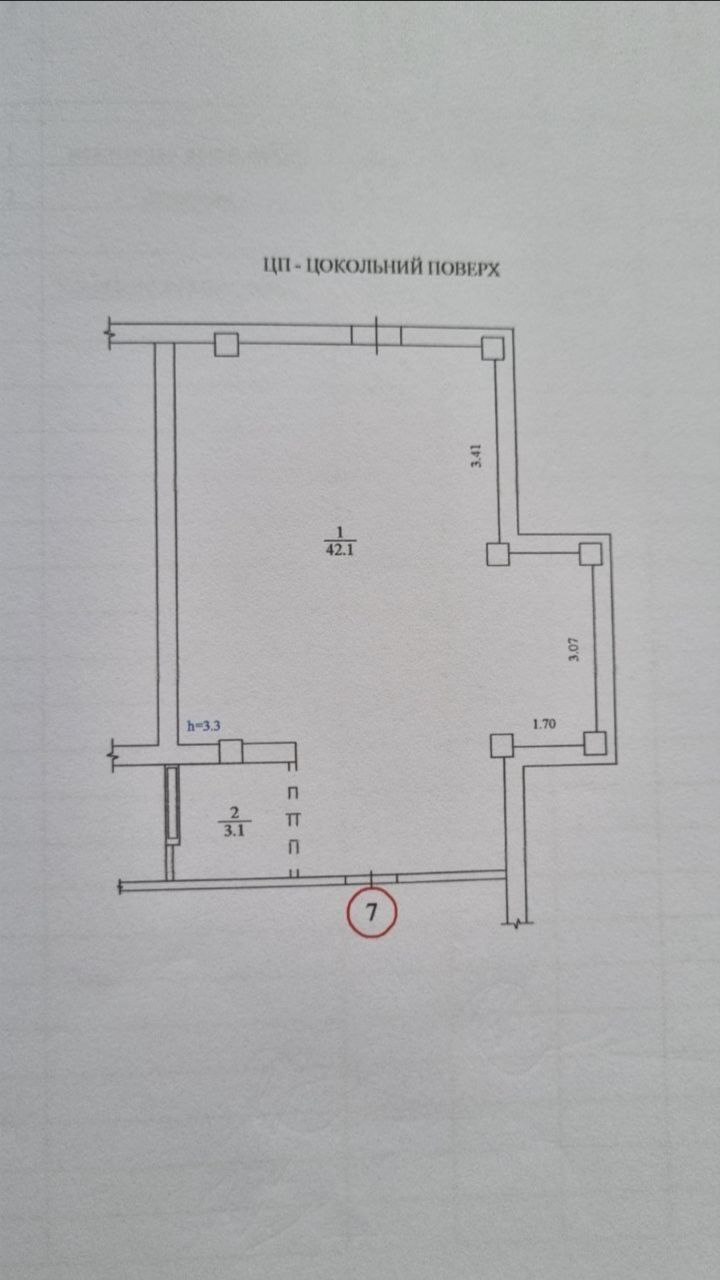 Продаж комерції 45 м², Кобзаря бул., 4
