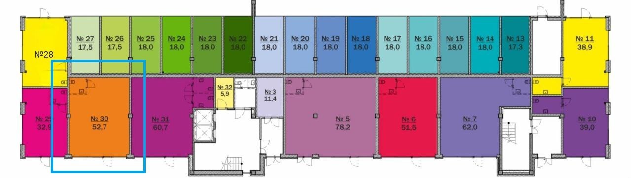 Продаж комерції 53 м², Кобзаря бул., 3