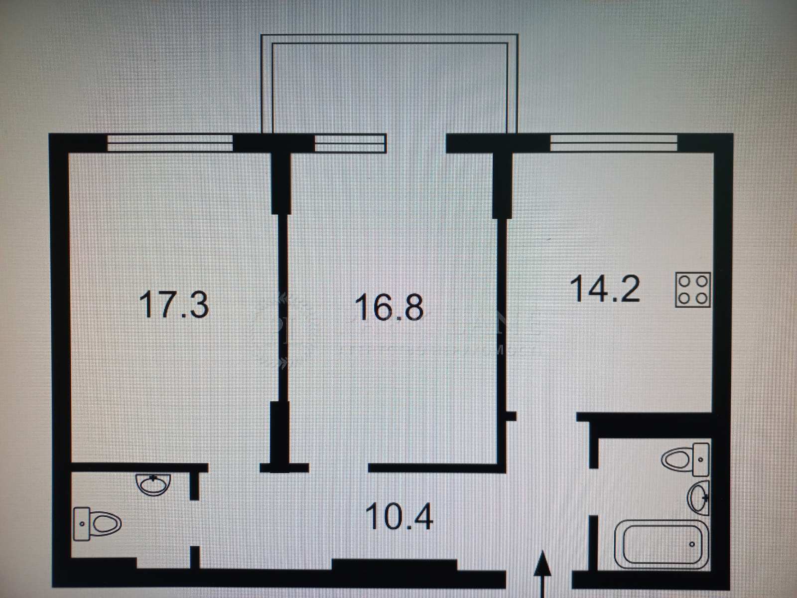 Продажа 2-комнатной квартиры 67 м², Багговутовская ул., 25