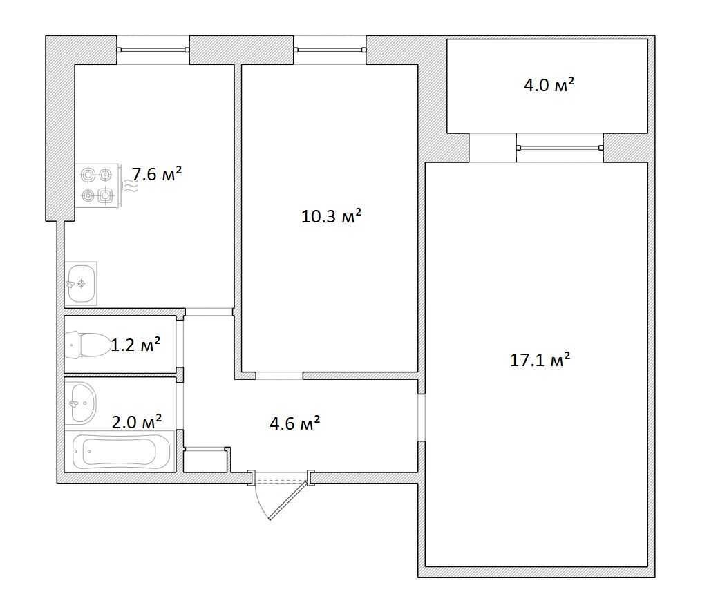 Продаж 2-кімнатної квартири 47 м², Донецьке шосе