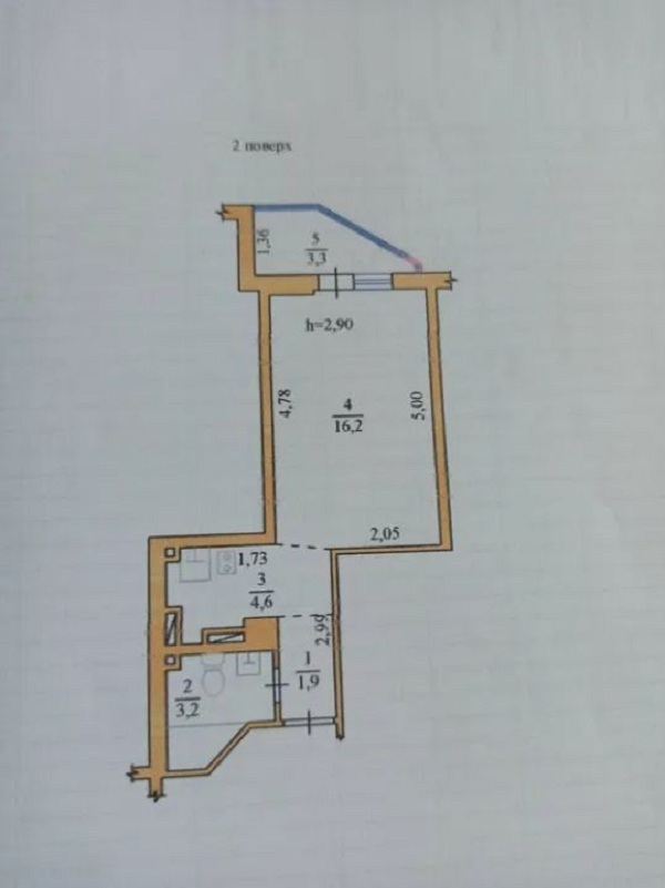 Продаж 1-кімнатної квартири 30 м², Люстдорфская дор.