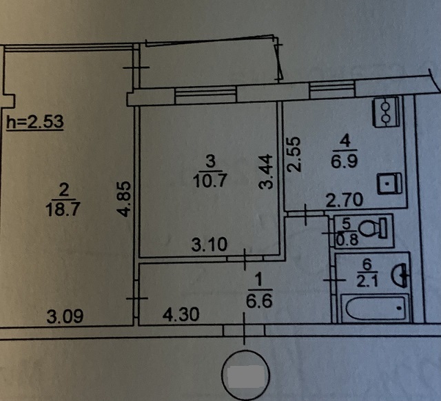 Продаж 2-кімнатної квартири 48 м², Полярна вул., 5