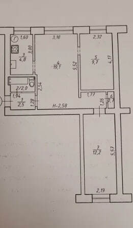 Продаж 3-кімнатної квартири 51 м², Охитирська вул.