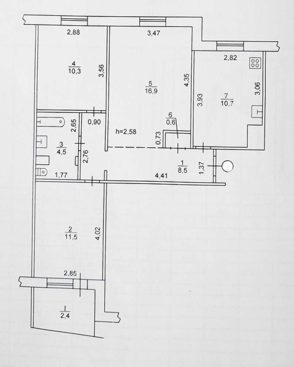 Продажа 3-комнатной квартиры 65 м², Платонова бул., 2 К1