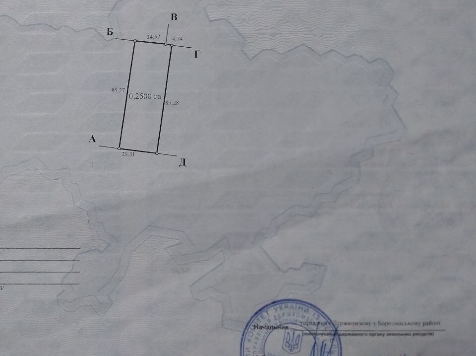 Продаж ділянки під інвестиційний проєкт 25 соток