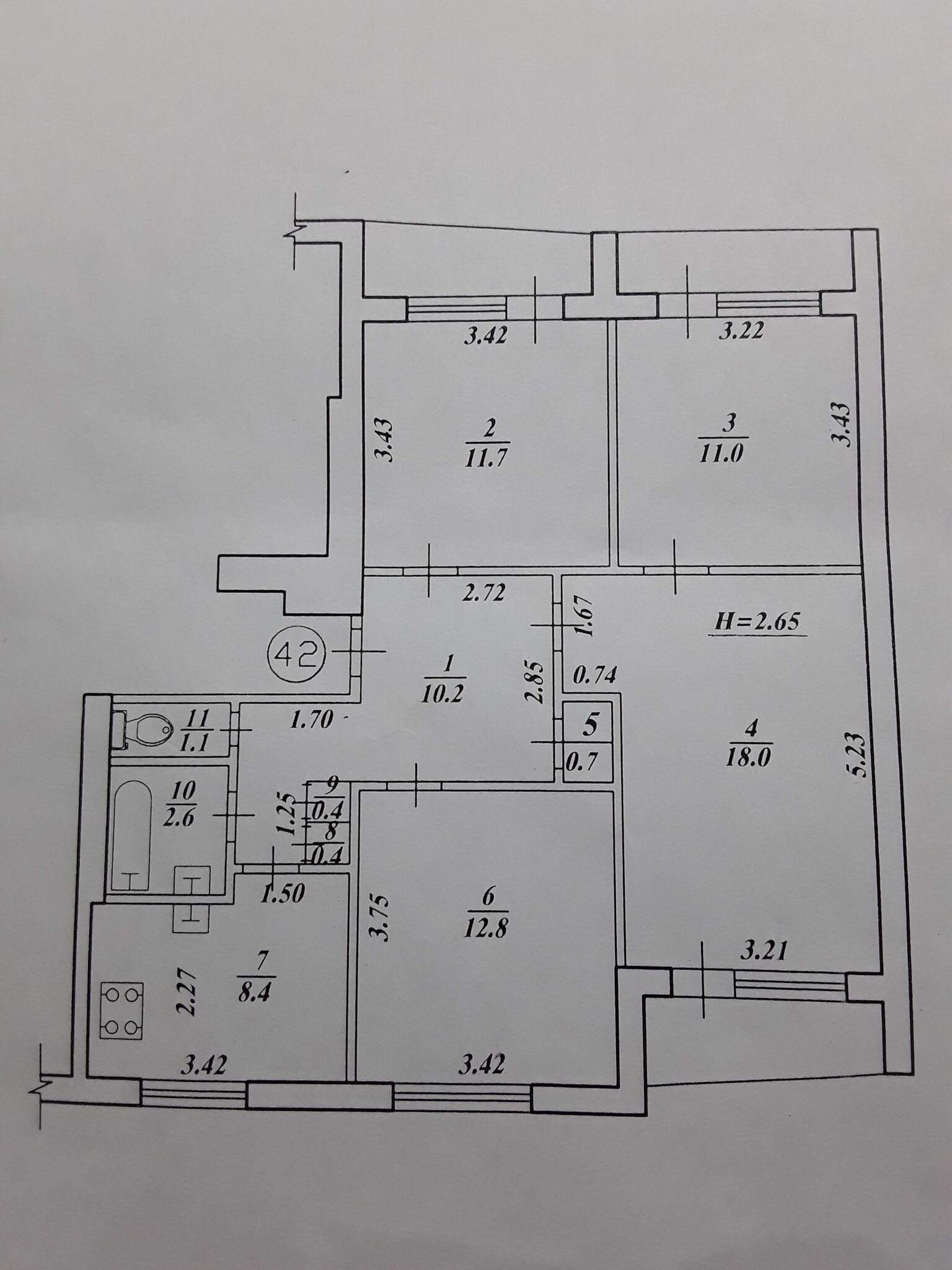 Оренда 4-кімнатної квартири 83.1 м², Фесенківський в-зд, 12