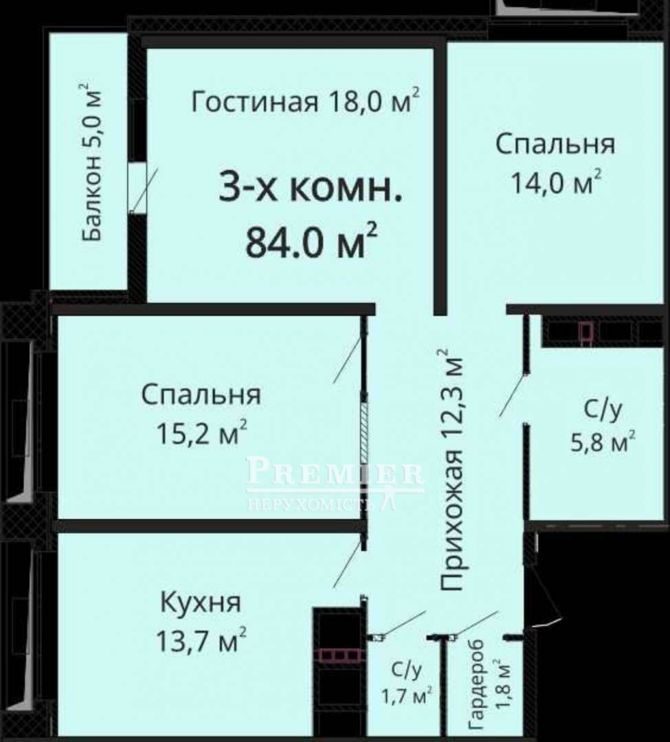 Продаж 3-кімнатної квартири 86 м², Толбухина вул.