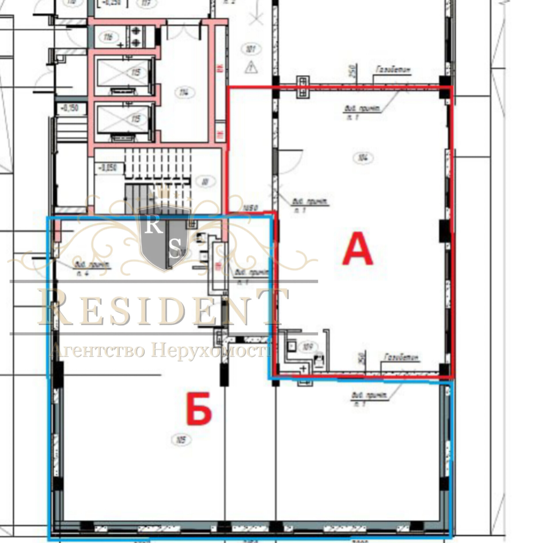 Продаж комерції 253 м², Набережна Перемоги вул., 112Д К1