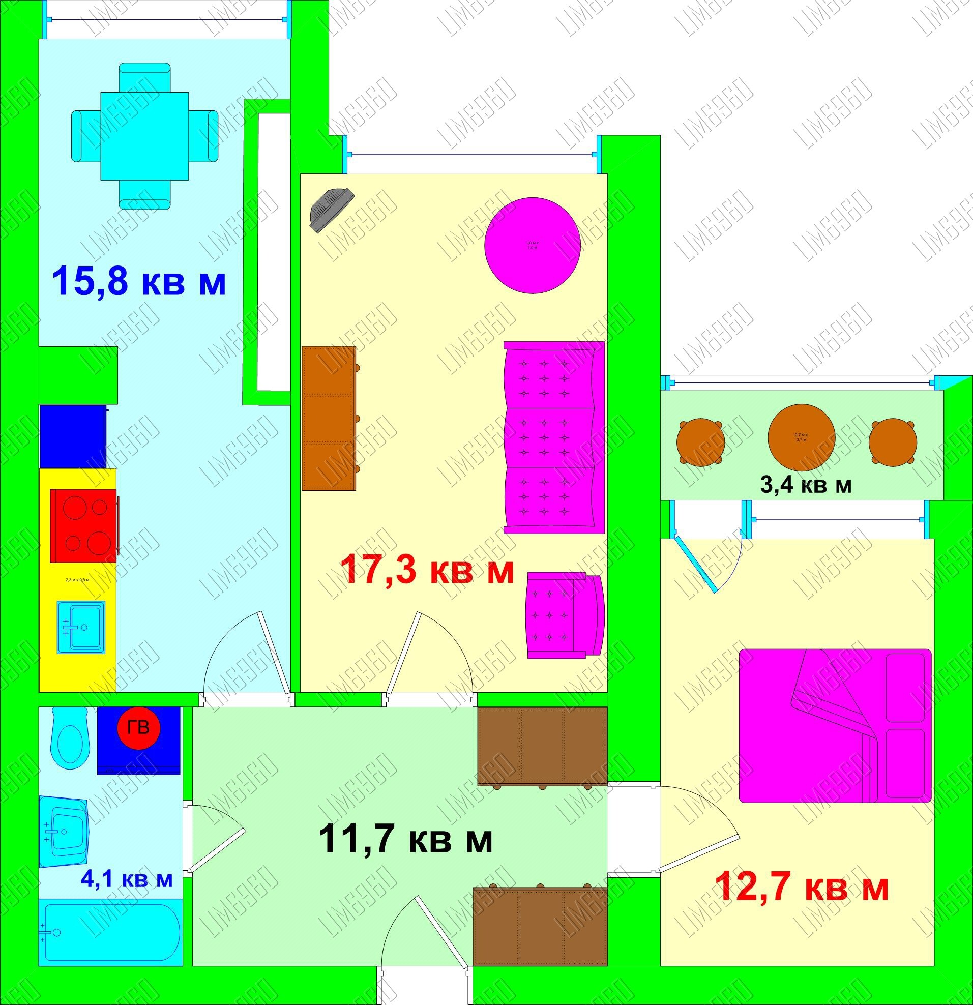 Продаж 2-кімнатної квартири 65 м², Героїв Сталінграда просп., 20А