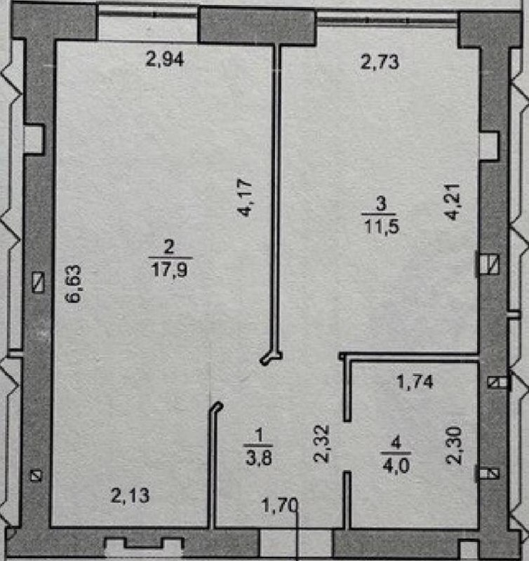 Продаж 1-кімнатної квартири 37 м², Соборна вул., 68