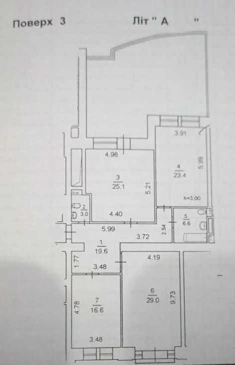 Оренда 3-кімнатної квартири 123 м², Панаса Мирного вул., 12