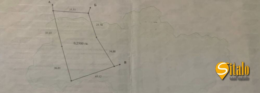 Продаж ділянки під індивідуальне житлове будівництво 25 соток