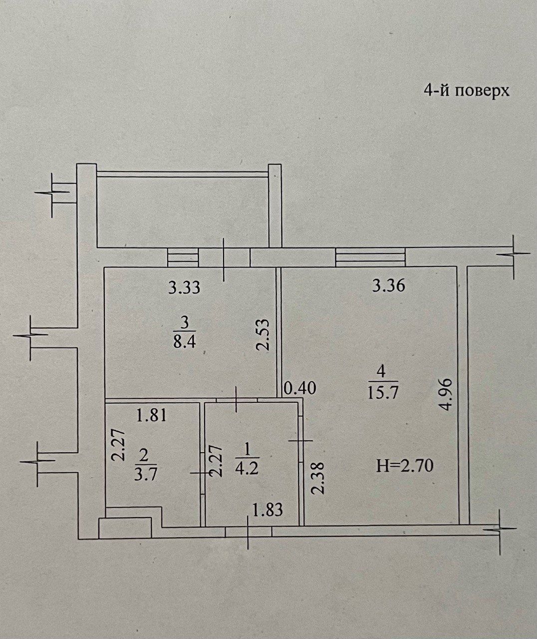 Продажа 1-комнатной квартиры 34 м²