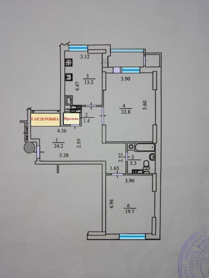 Аренда 2-комнатной квартиры 91 м², Петра Григоренко просп., 22-20