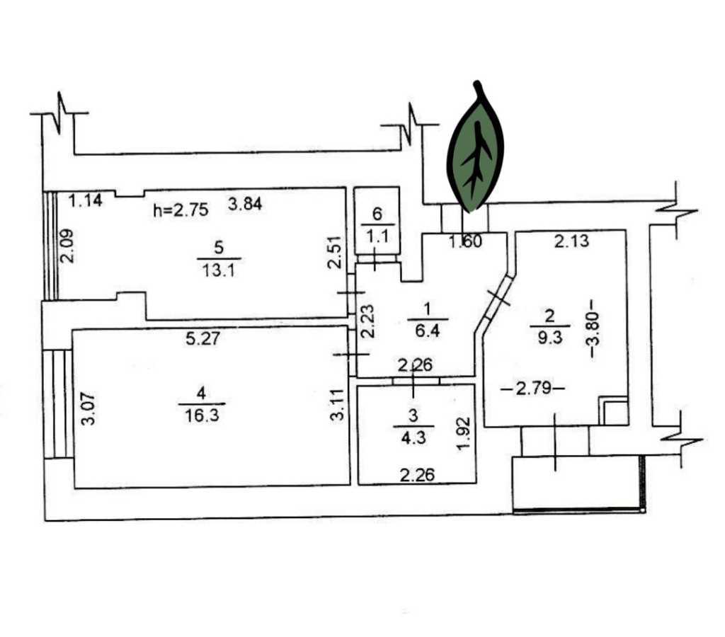 Продажа 2-комнатной квартиры 53 м², Котляревского ул., 31А