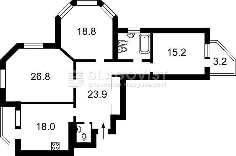 Продажа 3-комнатной квартиры 120 м², Клиническая ул., 23-25