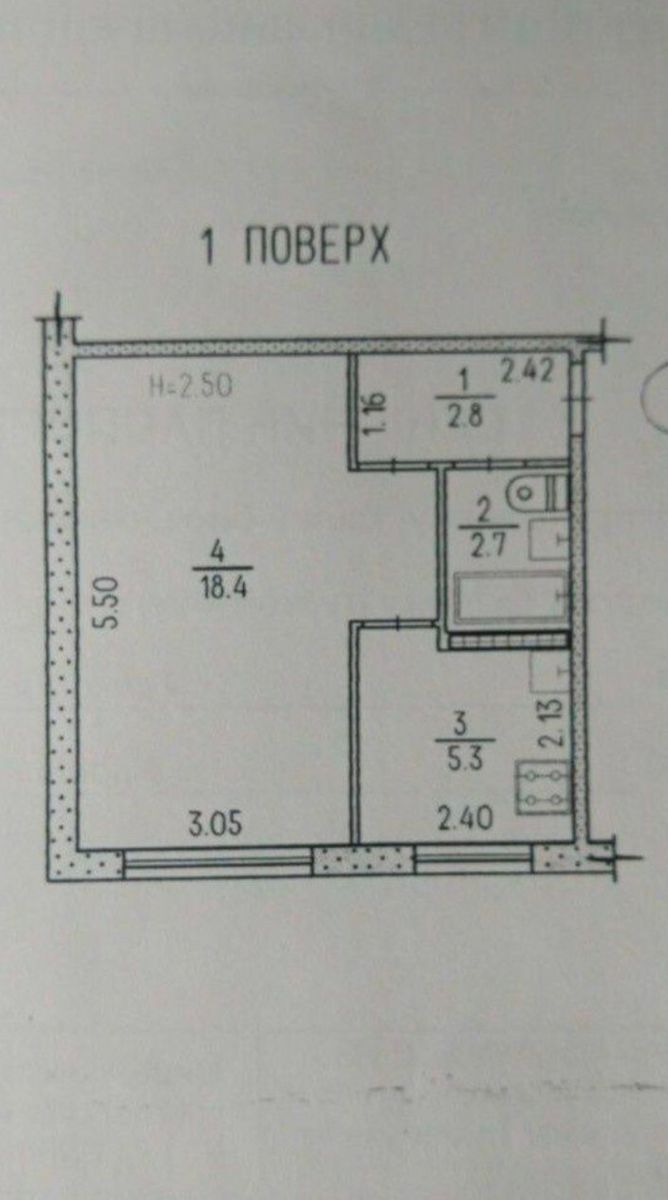 Продажа 1-комнатной квартиры 30 м²