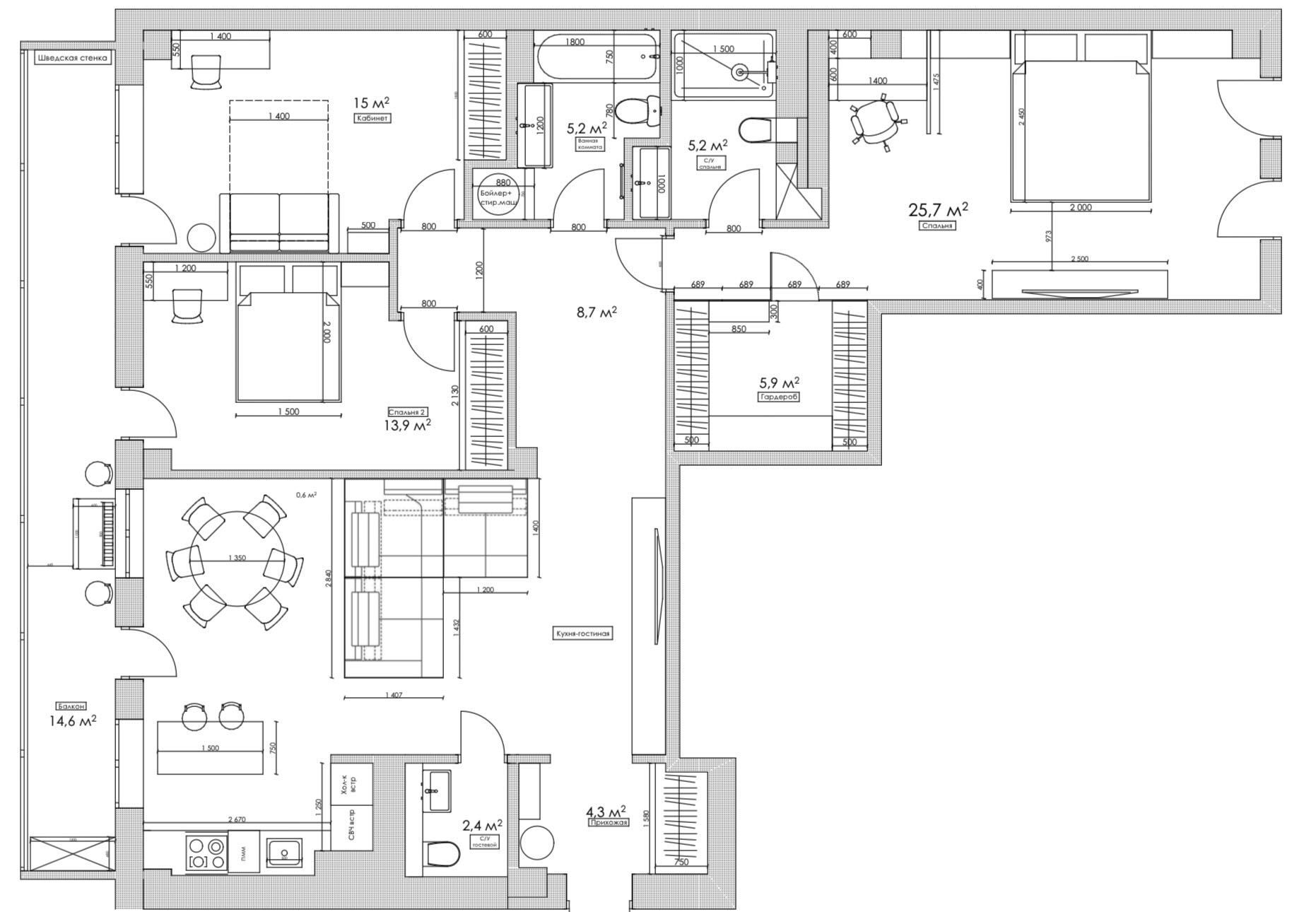 Продаж 3-кімнатної квартири 129 м²