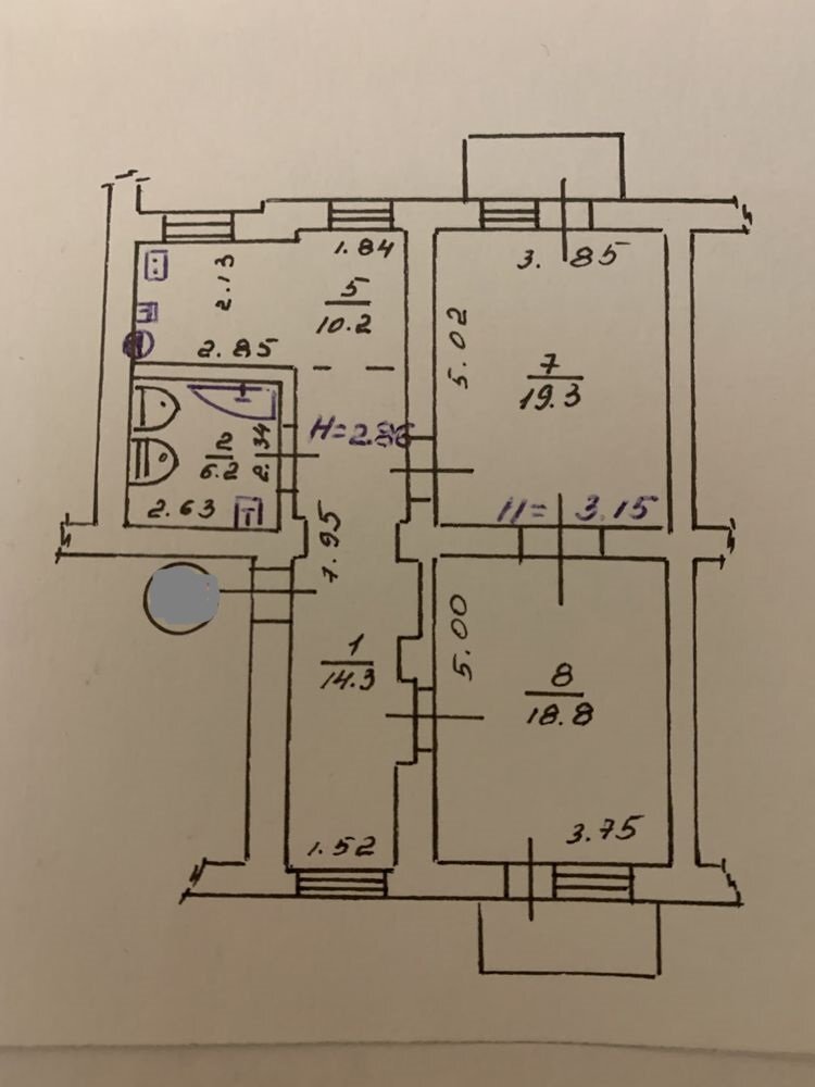 Продаж 2-кімнатної квартири 70 м²