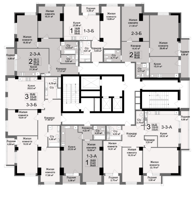 Продаж 3-кімнатної квартири 118.21 м²
