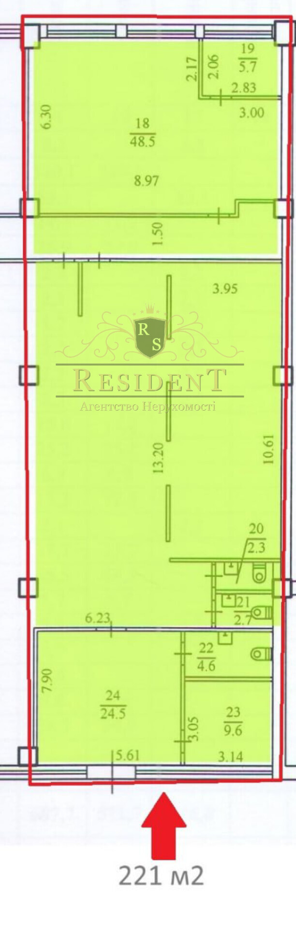 Аренда коммерции 221 м², Павла Ниринберга ул., 10