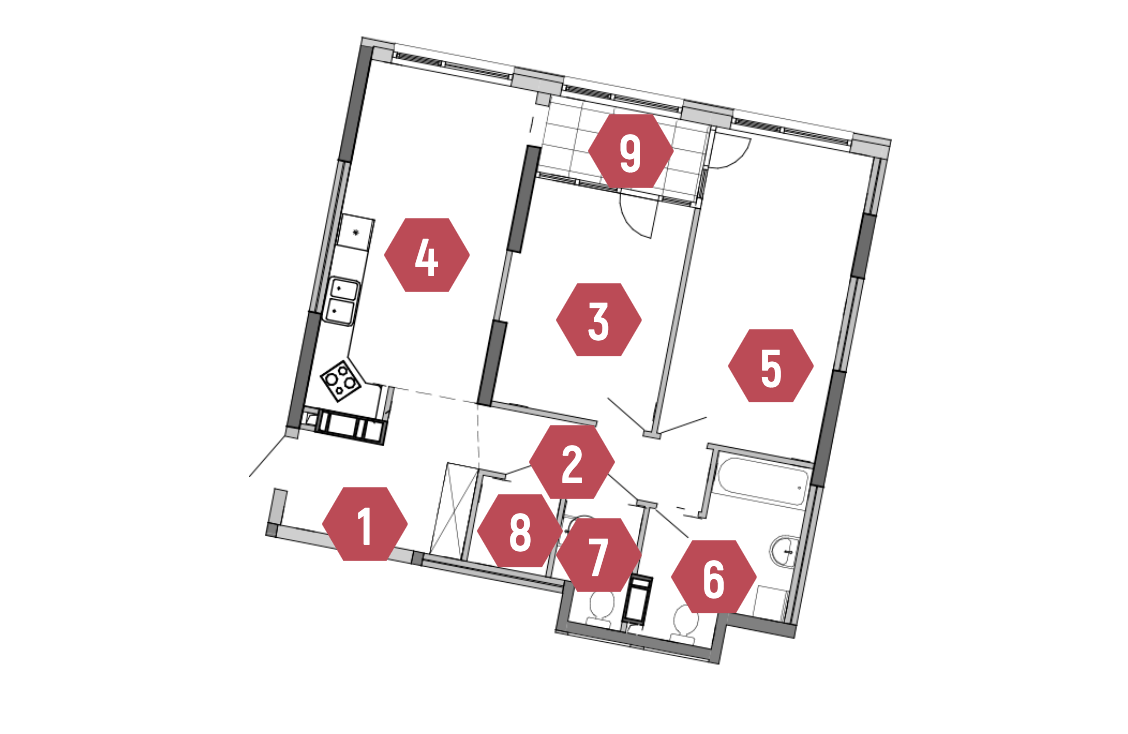Продаж 2-кімнатної квартири 84 м²