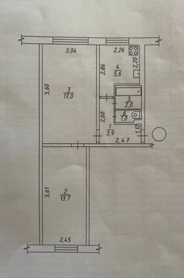 Продаж 2-кімнатної квартири 43.2 м², Романа Атаманюка вул.