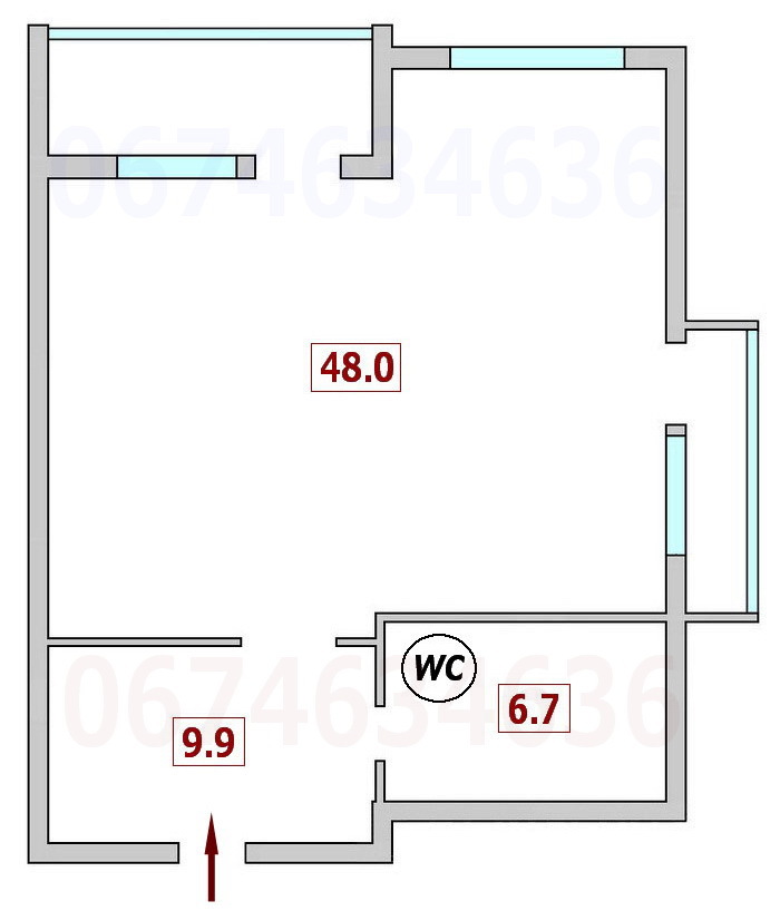 Оренда офісу 70 м², Саксаганського вул., 121